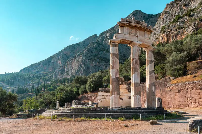 Delphi Tholos Tempel der Athena Pronaia Kostenloser Eintritt