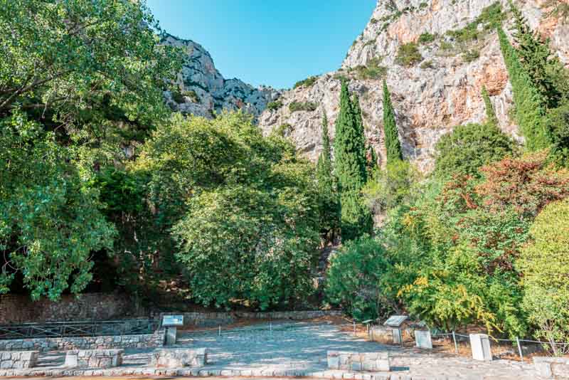 Kastalia Quelle Delphi Orakel Griechenland