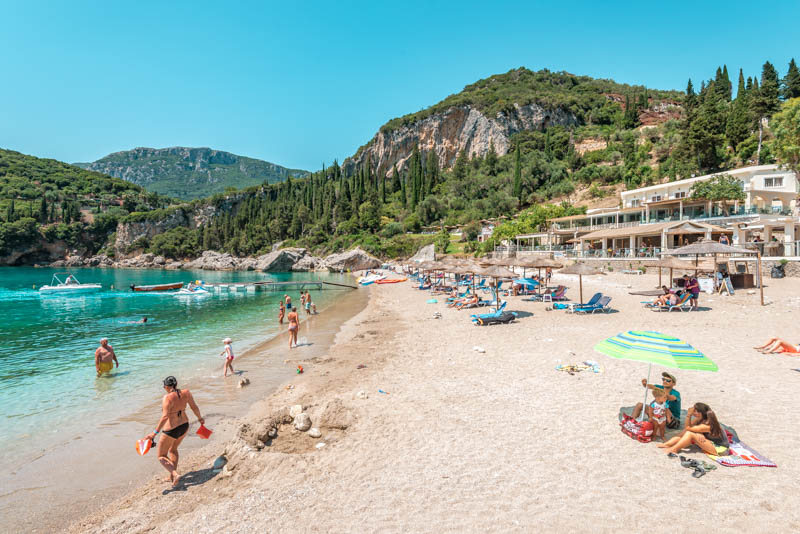 Liapades Beach Korfu Paleokastritsa