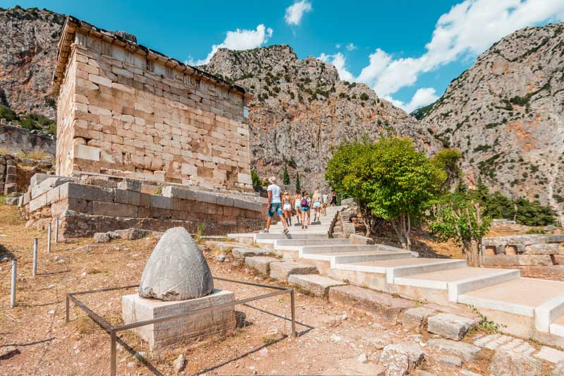 Orakel von Delphi Nabel der Welt Griechenland