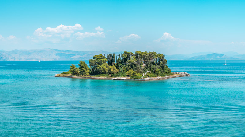 Pontikonisi Mäuseinsel Korfu Urlaub Kaiserin Sisi