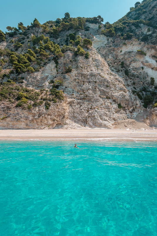 Stelari Beach Korfu Baden Paleokastritsa