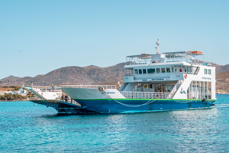 Ausflug nach Kimolos Psathi Milos Pollonia Ocia Methodia