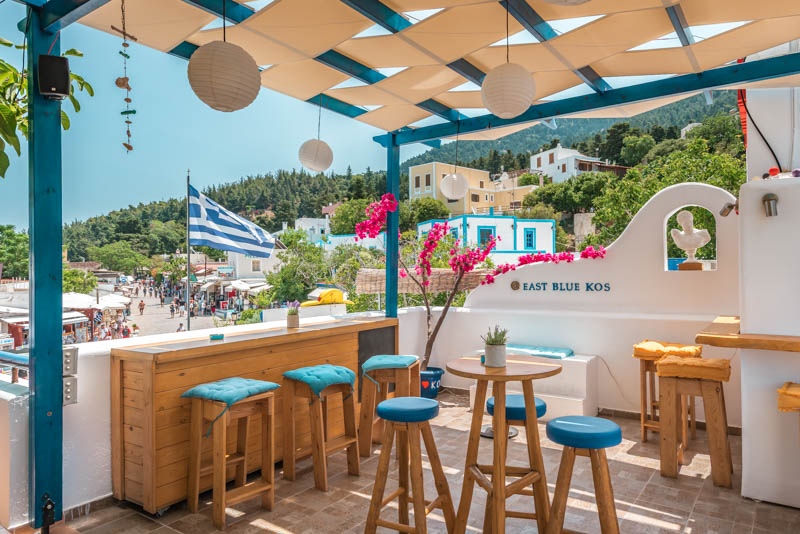 Kos Cafes East Blue juice bar Zia