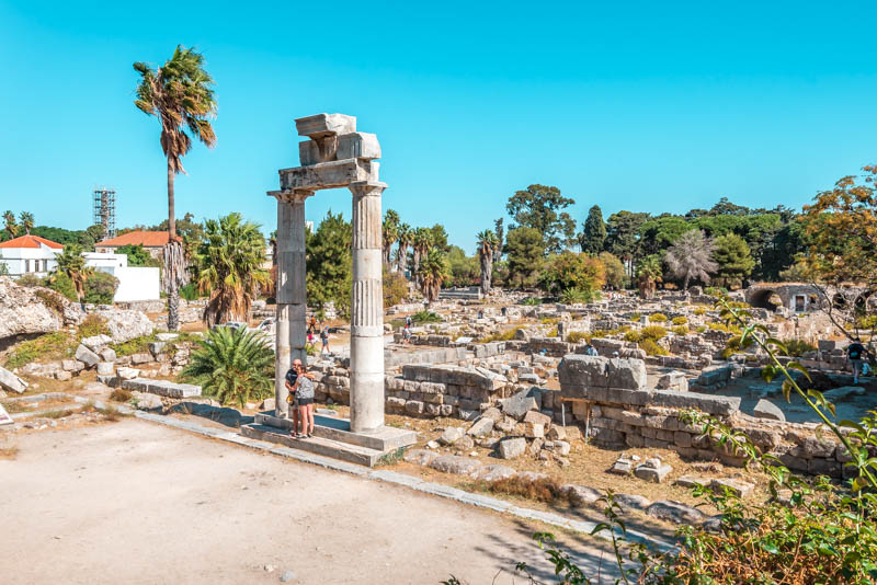 Kos Stadt Agora antike Stätte Griechenland