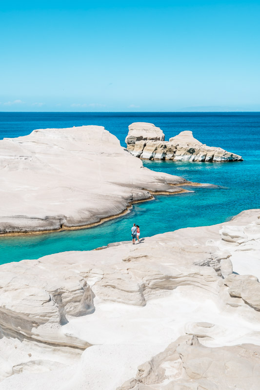 Milos Sarakiniko Beach Urlaub Kykladen