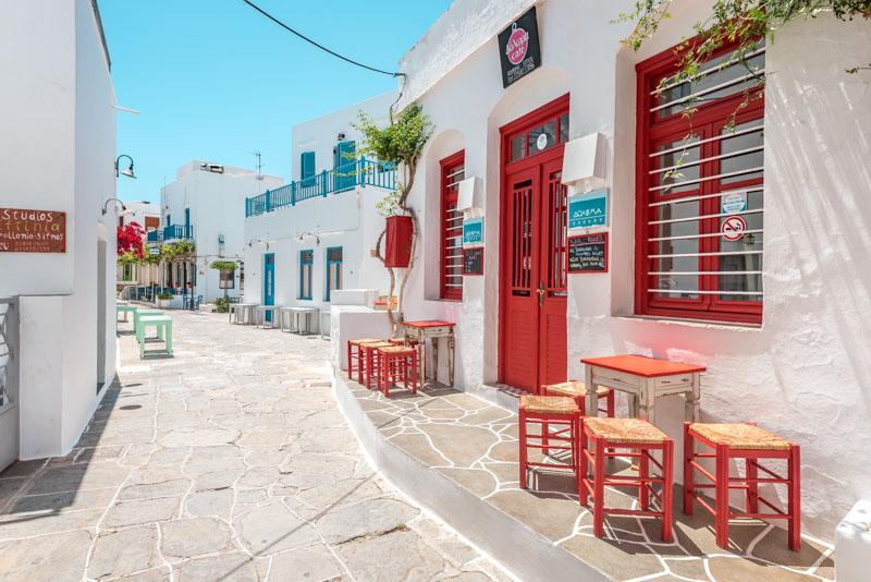 Sifnos Apollonia Steno Gasse Bars Tipps