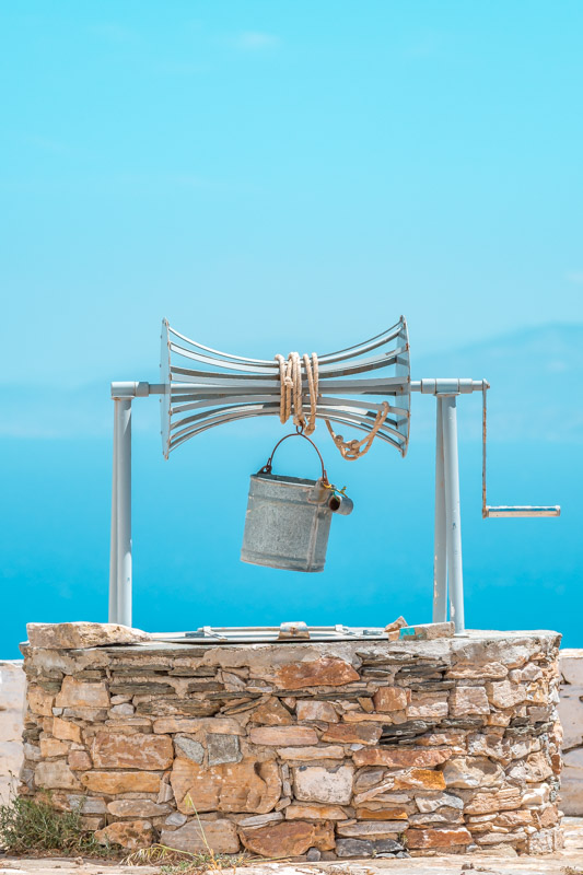 Sifnos Sehenswürdigkeiten Agios Andreas Kirche Brunnen