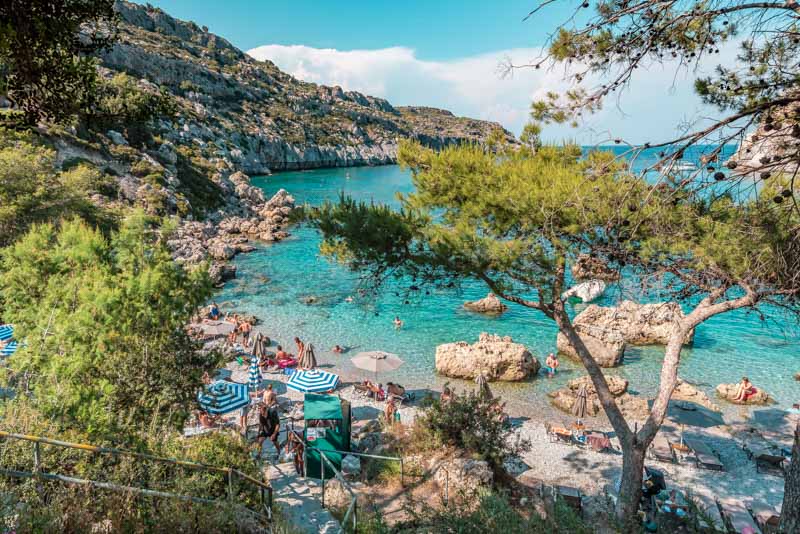 Anthony Quinn Bay Rhodos Griechenland