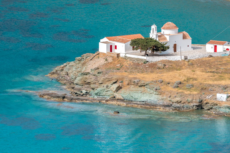 Flampouria Insel Kythnos Panagia Flampouriani