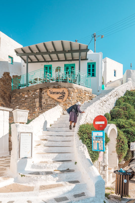 Insel Serifos Kykladen weiße Gassen Chora