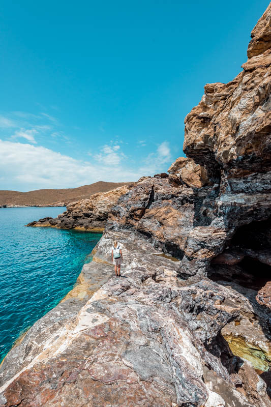 Insel Serifos Sehenswürdigkeiten Aspros Kavos