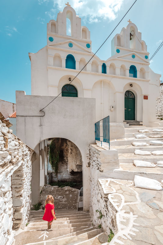 Kythnos Dryopida Kirche Kykladen