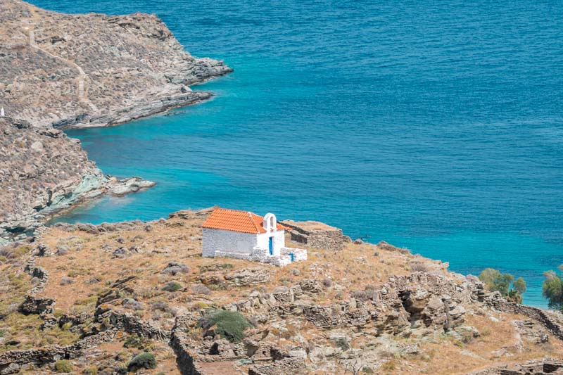 Kythnos Kykladen Loutra Potamia Beach