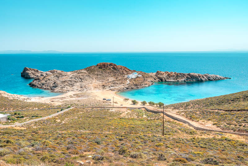 Serifos Agios Sostis Beach Griechenland