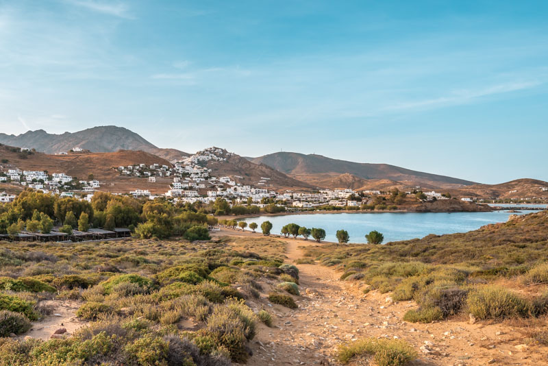 Serifos Livadi Livadakia Beach Camping Kykladen