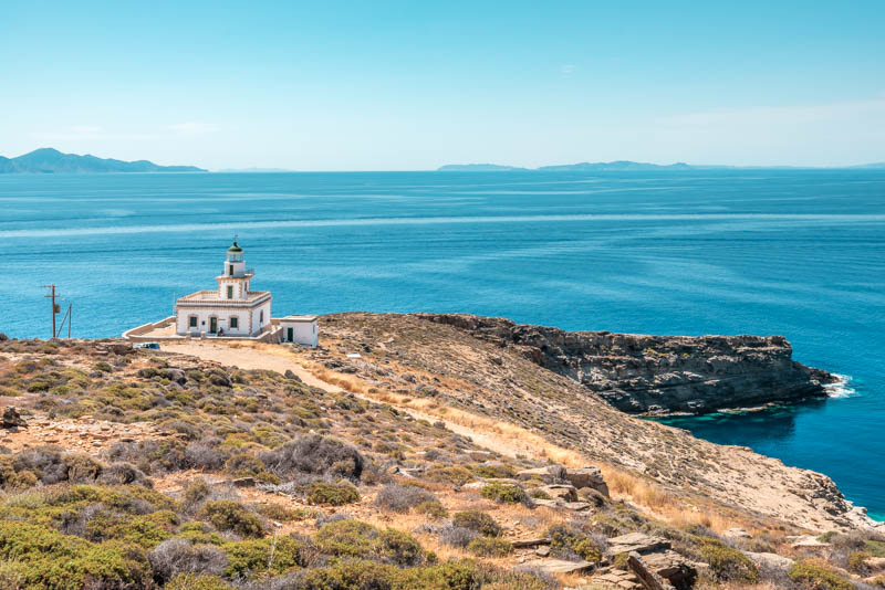 Serifos Sehenswürdigkeiten Leuchtturm Spathi