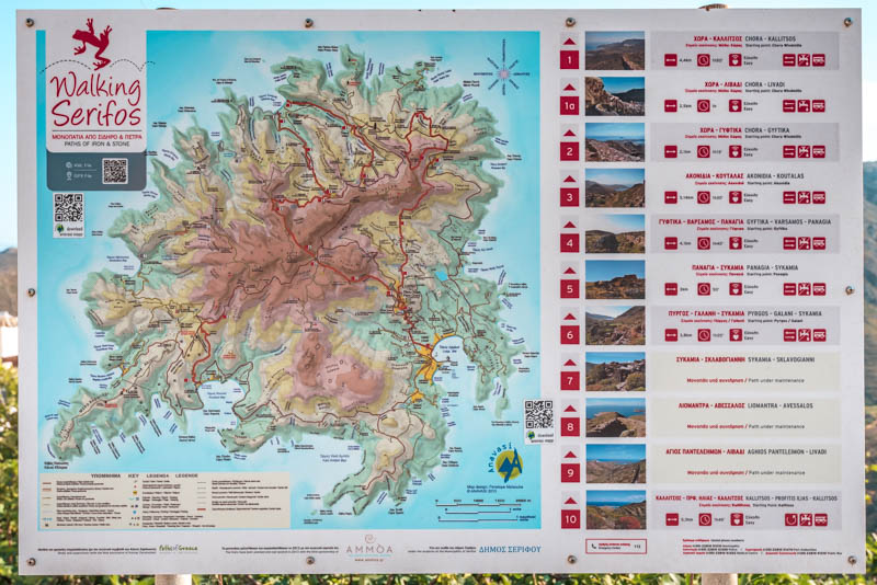Wandern Kykalden Walking Serifos Urlaub