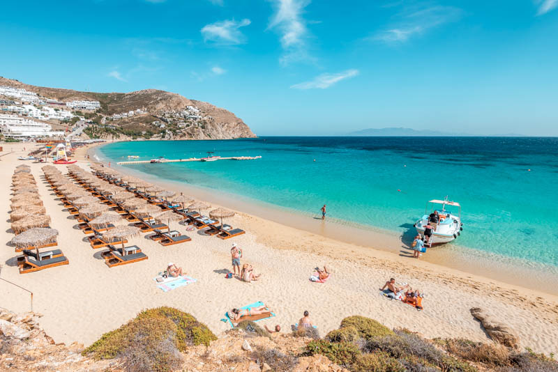 Elia Beach Mykonos Kykladen