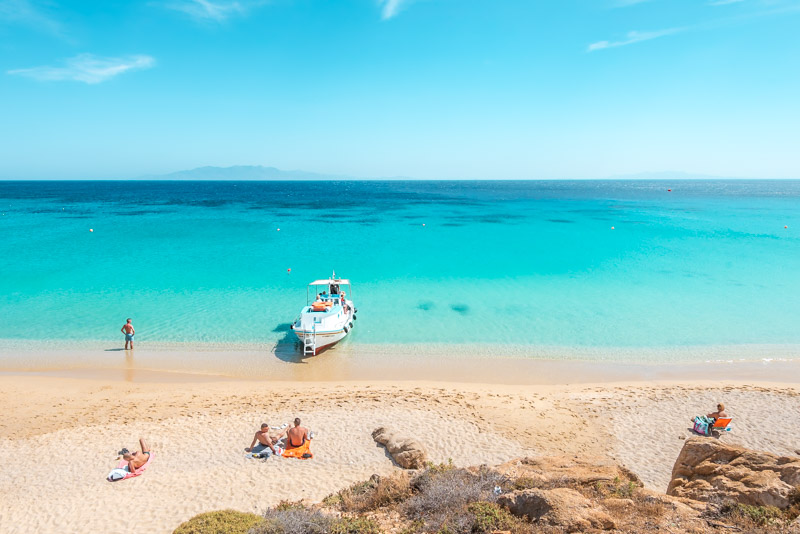 Mykonos schöne Strände Elia Beach
