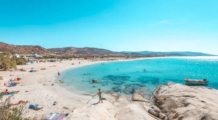 Naxos Strände Urlaub Mikri Vigla Beach