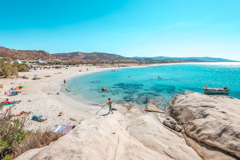Naxos Strände Urlaub Mikri Vigla Beach