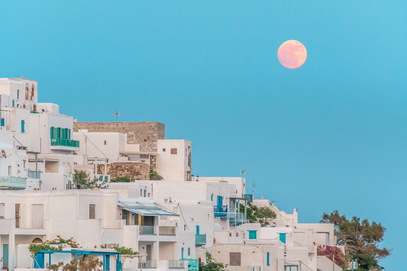 Blutmond Griechenland Insel Astypalea