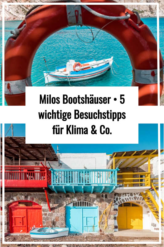 Milos Bootshäuser Urlaub Tipps Klima Dorf