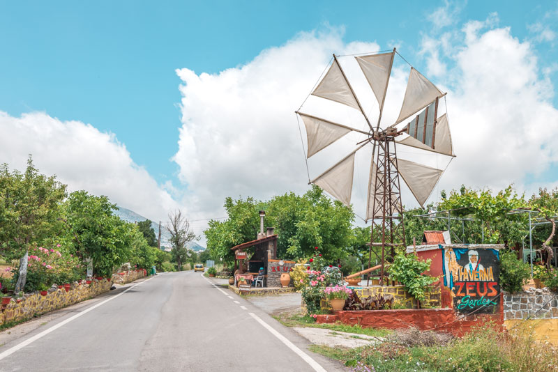 Anreise zur Lasithi Hochebene mit Mietwagen