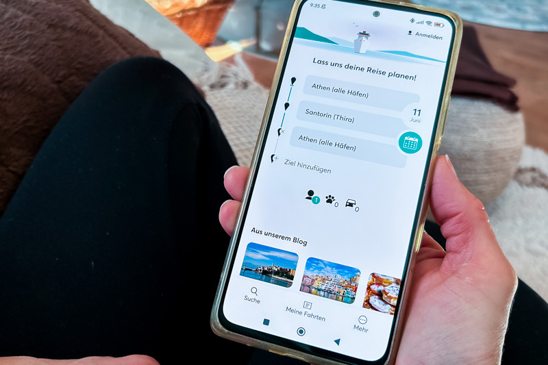 Griechenland Fähre buchen App Smartphone Anbieter
