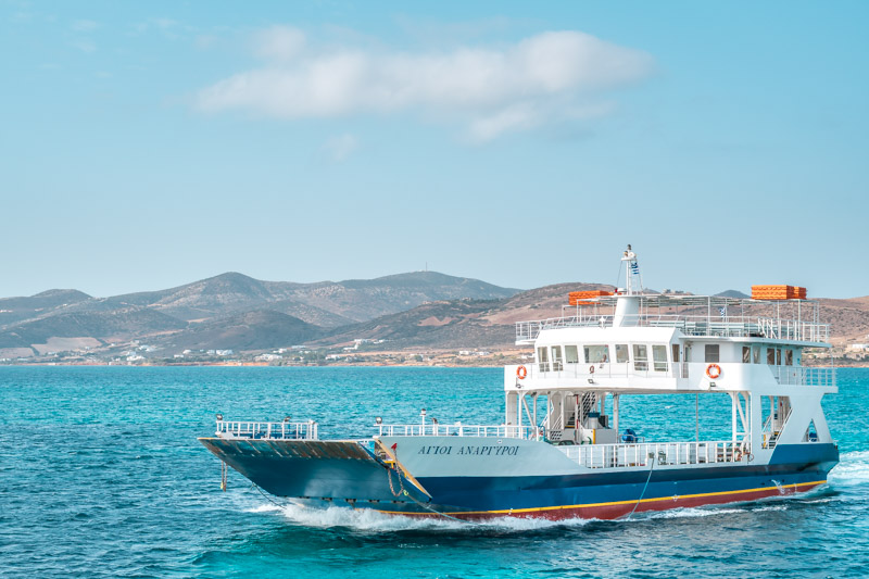 Griechische Inseln Ro Ro Fähre Wellengang Seekrank