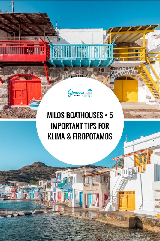 Milos boathouses 5 important tips for Klima Firopotamos