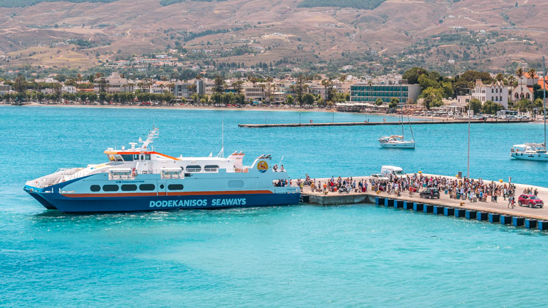 Tipps für griechische Fähren Inseln Ckeck In Hafen