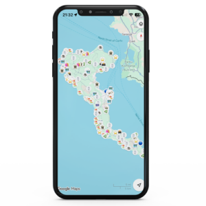 Korfu Sehenswürdigkeiten Google Maps Smartphone