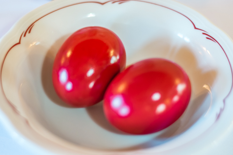 Ostern in Griechenland rote Eier