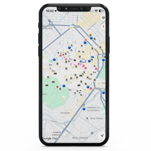 Athens map (Google Maps) [Digital]
